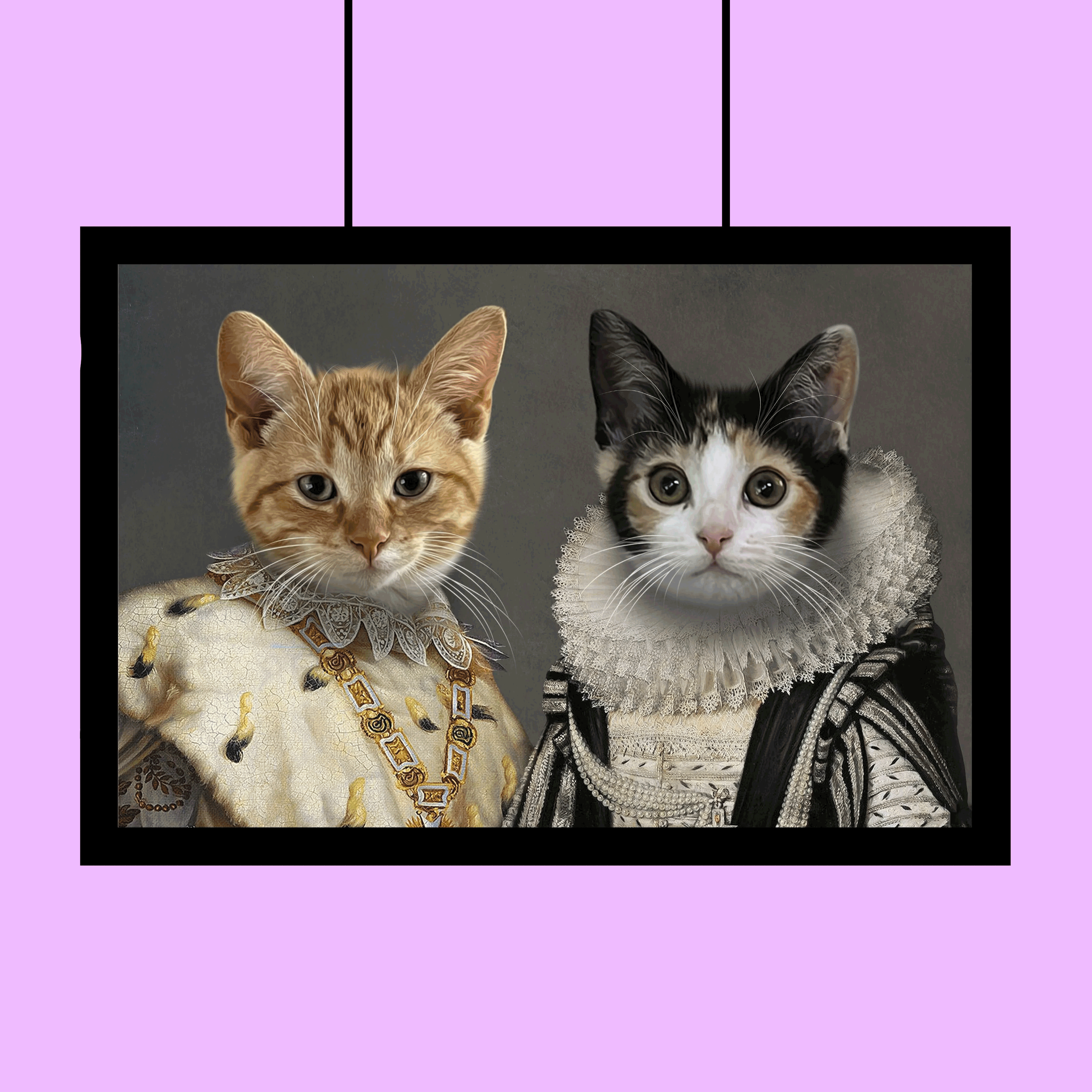 Prince and Princess - Custom Pet Portrait